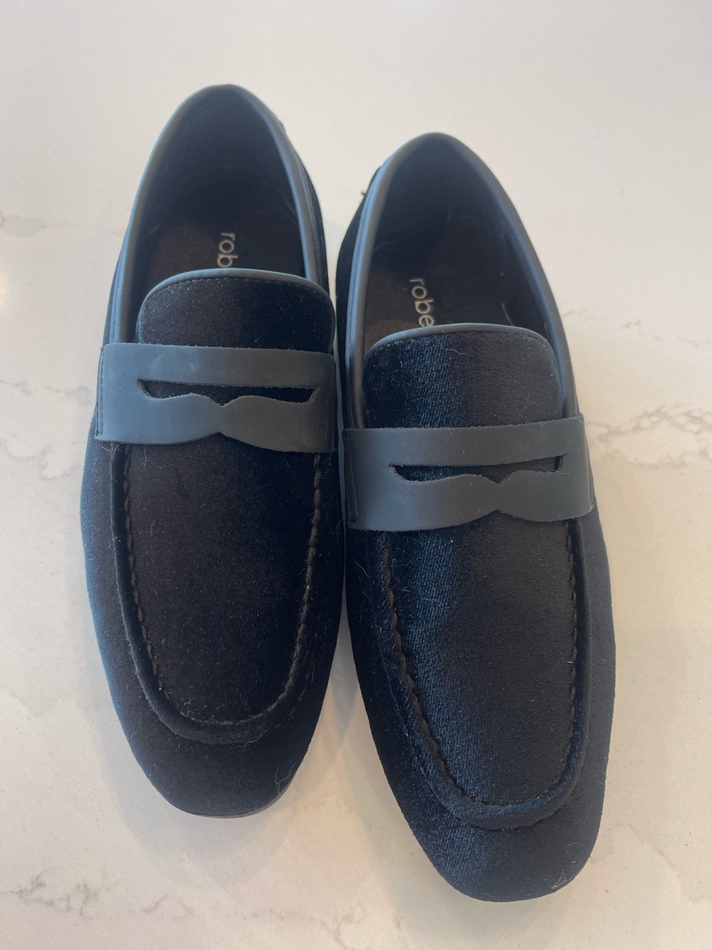 Robert David Kids Velvet Loafers